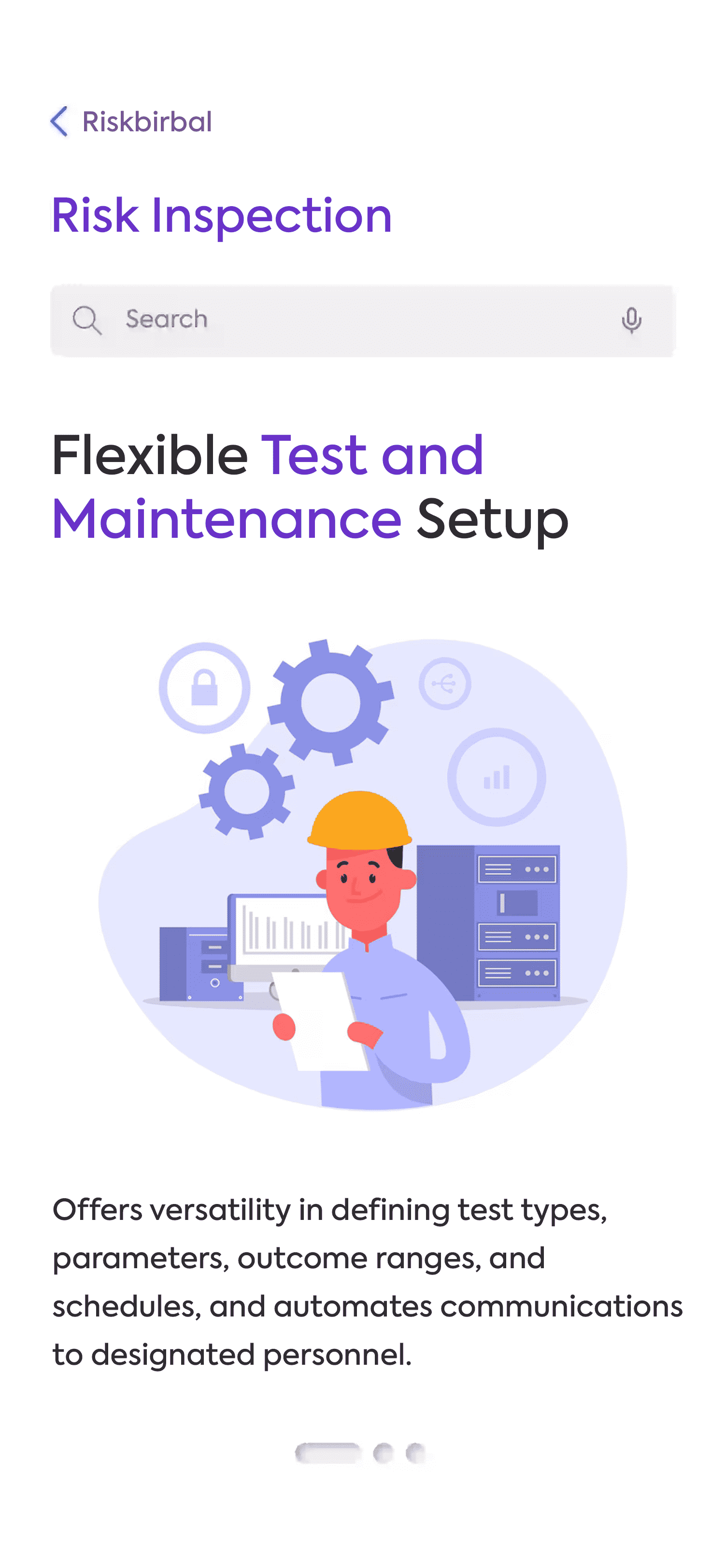 Flexible Test & Maintenance Setup