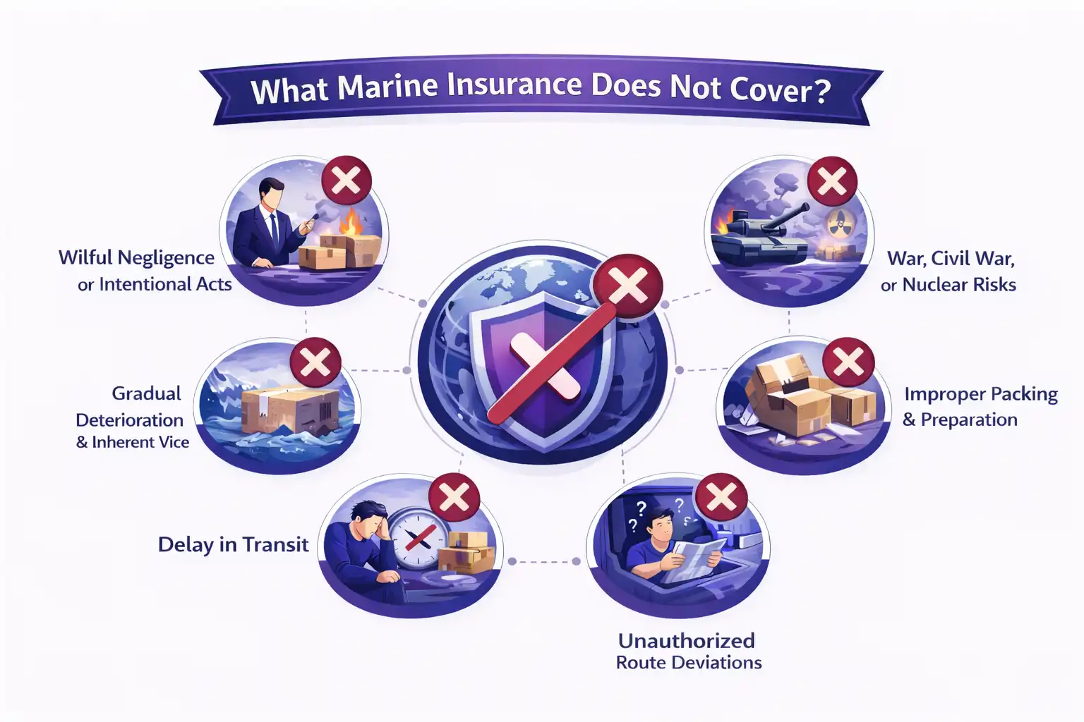 Marine Insurance Exclusions Illustration