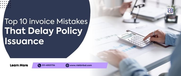 Top 10 invoice mistake that delay policy issuance