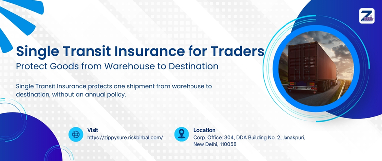 single transit insurance for traders protect goods from warehouse to destination